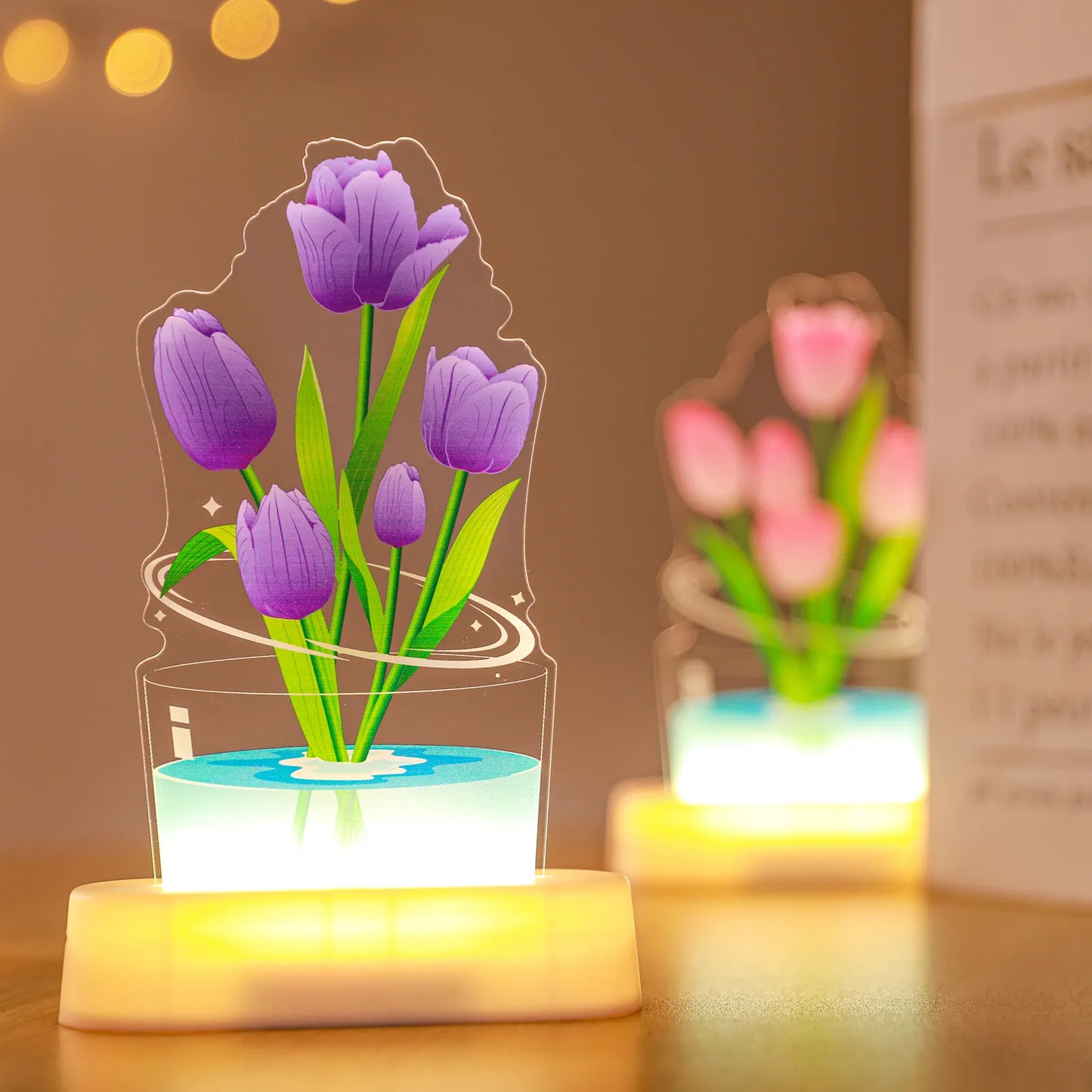 Tulip UV Color Printing Night Lamp Decor
