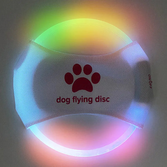 LED Glowing Flying Disc Dog Toy