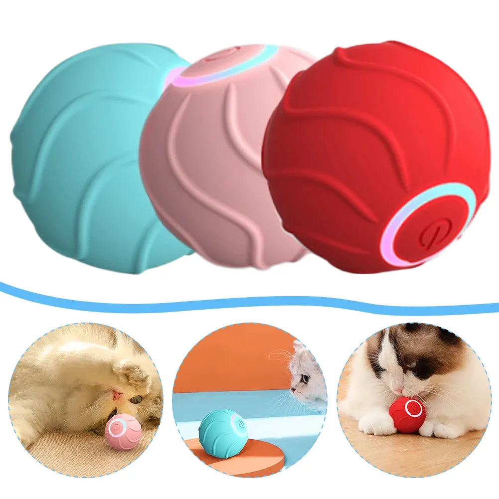 Smart Interactive Rolling Ball for Cats