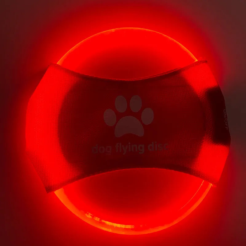 LED Glowing Flying Disc Dog Toy