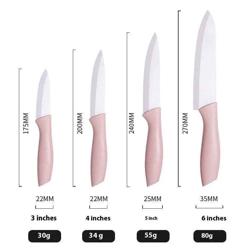 Modern Household More Sizes Zirconia Fruit Knife