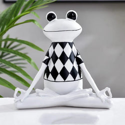 Yoga Frog Resin Figurine Home Decor
