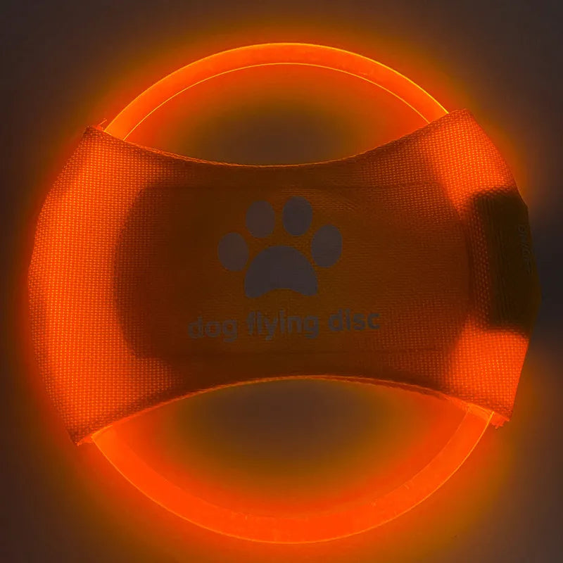LED Glowing Flying Disc Dog Toy