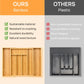 Expandable Bamboo Kitchen Drawer Storage Box