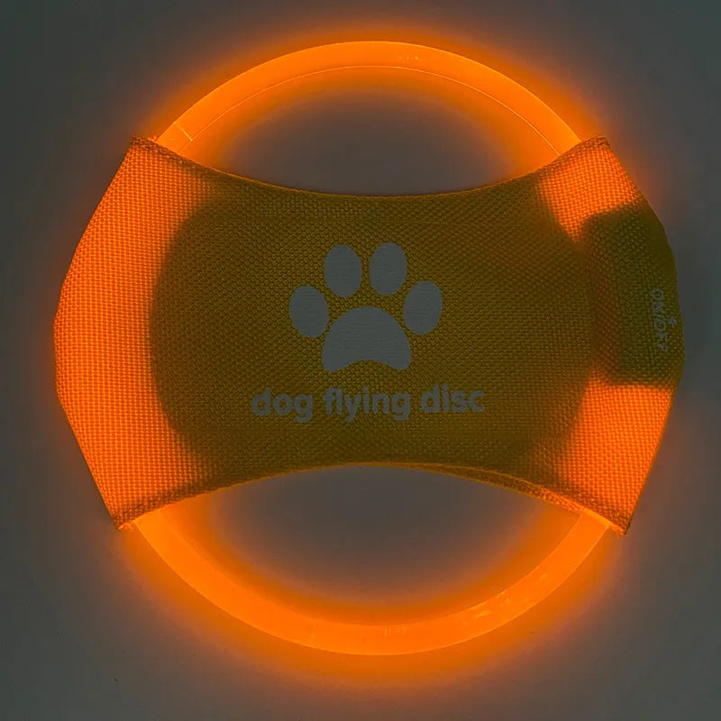LED Glowing Flying Disc Dog Toy