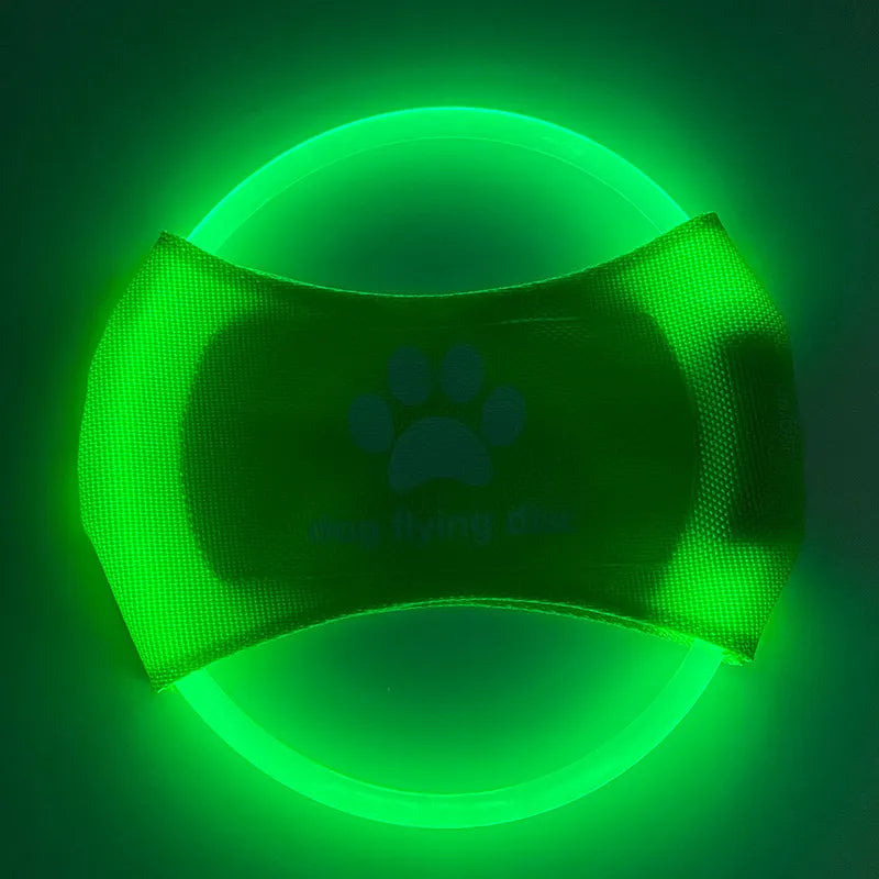 LED Glowing Flying Disc Dog Toy