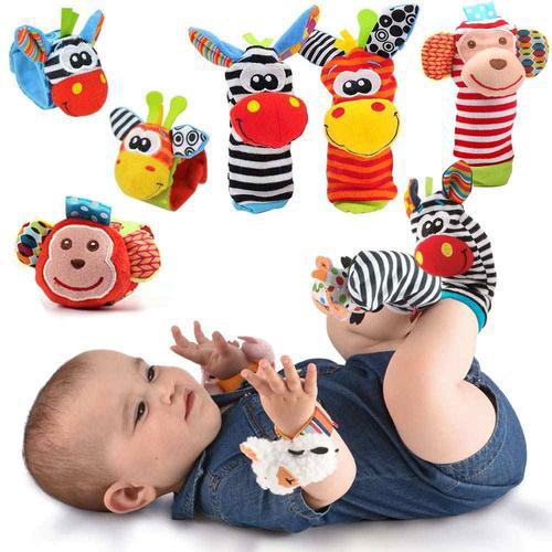 Baby cartoon animal wrist bell shaking socks