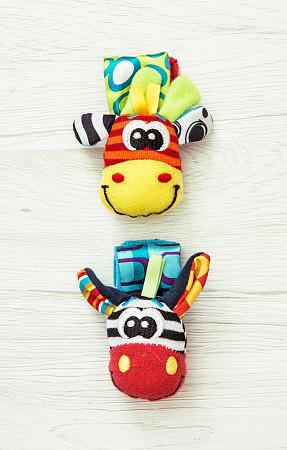 Baby cartoon animal wrist bell shaking socks
