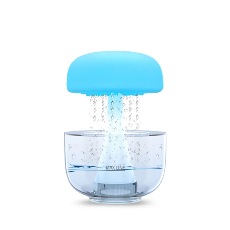 Jellyfish Raindrop Humidifier with Seven Color Light