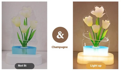 Tulip UV Color Printing Night Lamp Decor