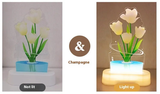 Tulip UV Color Printing Night Lamp Decor